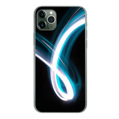 Produktbild von MuchoWow® Handyhülle Schutzhülle Hülle für iPhone 11 Pro Max Hell - Blau - Abstrakt Silikon Softcase Handy Hülle - Schutz