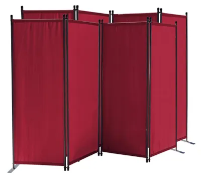 Immagine prodotto di Set di 2 paraventi, dimensioni 165 x 220 cm, colore rosso rubino