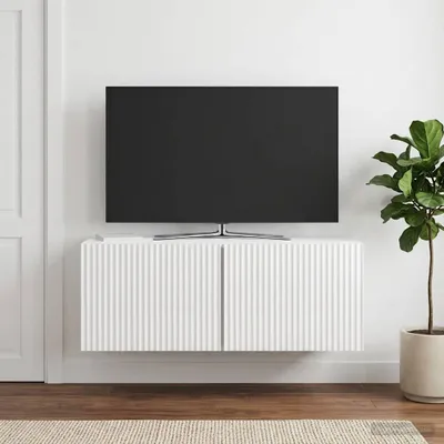 Immagine prodotto di Maison Exclusive - Mobile TV da parete, bianco lucido, 78,5 x 31 x 30 cm