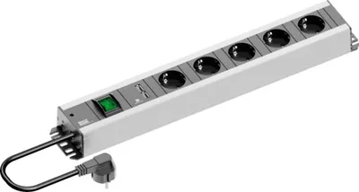 Immagine prodotto di Striscia Bachmann Tradesmans - Cavo di prolunga (montabile su rack) - Connessioni di uscita: 5 - 48,3 cm (19") - 2,0 m - S