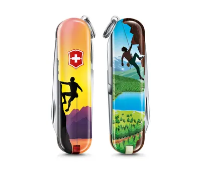 Produktbild von Victorinox Classic LE 2020 "Climb High", Slip joint knife, Multi-Tool-Messer, Spey-Punkt, Mehrfarbig, 7 Werkzeug, 5,8 cm