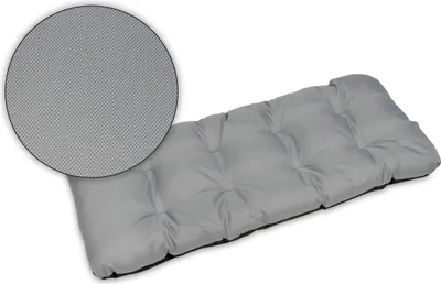 Produktbild von Sitzkissen Bankkissen Bankauflage für Gartenbank - 120x50 cm - Outdoor und Indoor - grau