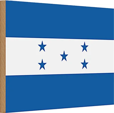 Produktbild von Holzschild Flagge Hondura 30x20cm Flag of Honduras