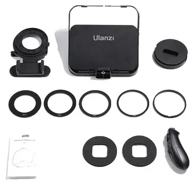 Immagine prodotto di Teleprompter, design portatile, compatibile con tablet e smartphone, colore bianco