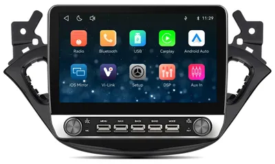 Immagine prodotto di Autoradio da 10,1 pollici per Opel Corsa E (2014-2019) e Opel Adam (2013-2016), con doppi controlli rotativi, CarPlay e Android Auto wireless, Bluetooth e sistema Linux