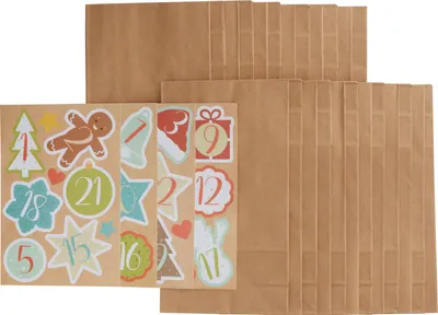 Produktbild von Braun Company Adventskalender Set Happy Christmas 6x12x21 cm 70 g/qm