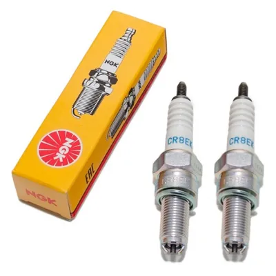 Zdjęcie produktu dla Zestaw świec zapłonowych NGK, 2 sztuki, CR8EK, ekranowane, 19 mm, kompatybilne z Suzuki SV 1000