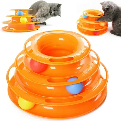 Produktbild von Katzenspielzeugturm mit Bällen