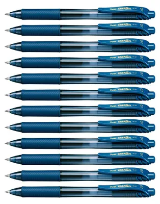Obrázok produktu pre Gélové pero, 0,35 mm, stláčací mechanizmus, PENTEL "EnerGelX BL107", tmavomodrá