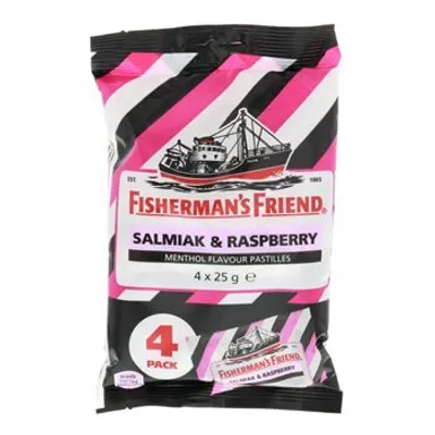 Obrázok produktu pre Fisherman's Freind Salmiak-Raspberry 4pcs 100g