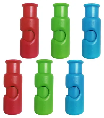6er-Set wiederverwendbare Kunststoff-Beutelclips, bunt