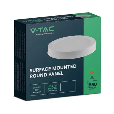 Zdjęcie produktu dla Oprawa sufitowa okrągła barwa ciepła LED 18W V-TAC VT-60018-7876