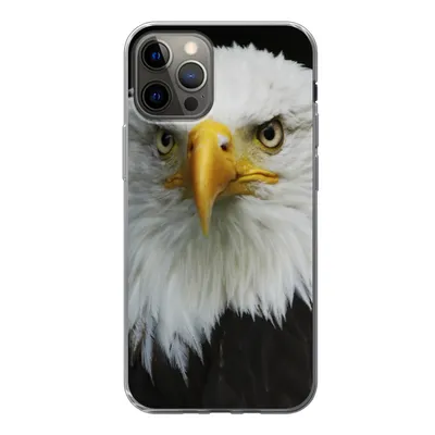 Produktbild von MuchoWow® Handyhülle Schutzhülle Hülle für iPhone 13 Pro Adler - Schwarz - Weiß Silikon Softcase Handy Hülle - Handy-Tasche