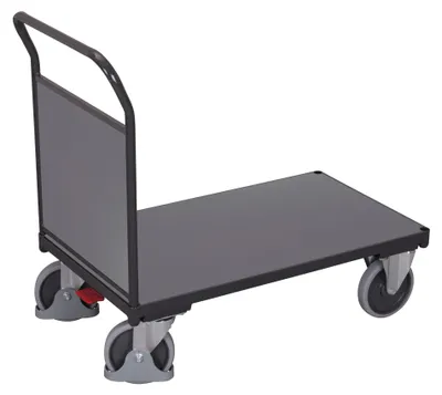 Produktbild von VARIOfit Stirnwandwagen mit Holzwand 1230x800mm Anthrazitgrau RAL 7016