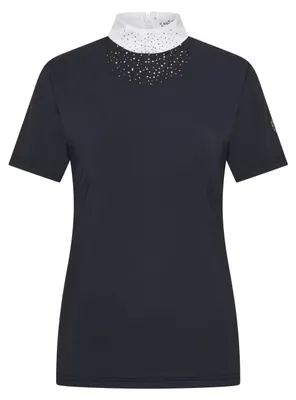 Productafbeelding van Imperial Riding dames wedstrijdshirt IRH Shines, kort sleeves, rijshirt met opstaande kraag