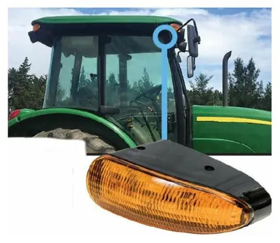 Immagine prodotto di Lampada di segnalazione a LED da 21 W / lampeggiante / lampada di avvertimento – Arancione – per AGCO John Deere