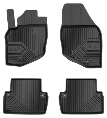Productafbeelding van Rubberen automatten voor Volvo XC70 I 2000-2007 (stationwagen) – 4-delig, zwart, op maat