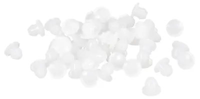 Silikonstopfen 38 Stück, rund, für Ø 2,5–3 mm, transparent