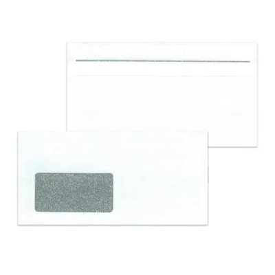 Produktbild von MAILmedia Briefumschläge DIN Lang selbstklebend 75 g/qm weiß 1.000 Briefumschläge