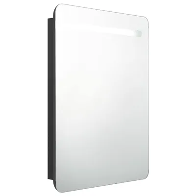 Obrázok produktu pre vidaXL LED kúpeľňová zrkadlová skrinka čierna 60x11x80 cm
