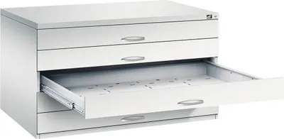 Produktbild von CP 7200 Planschrank lichtgrau 5 Schubladen 135,0 x 96,0 x 76,0 cm
