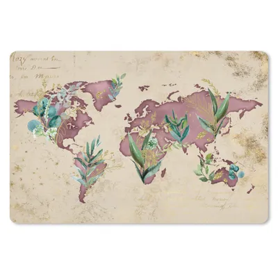 Produktbild von MuchoWow® Mauspad Mousepad Weltkarte - Papyrus - Retro 27x18 cm - Mousepads - Maus Mat - Pad - Mausunterlage - Büroartikel - Desk Matten