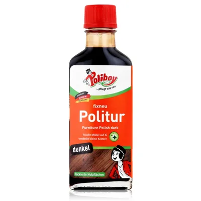 Produktbild von Poliboy Politur dunkel 100ml - Für lackierte dunkle Holzmöbel (1er Pack)