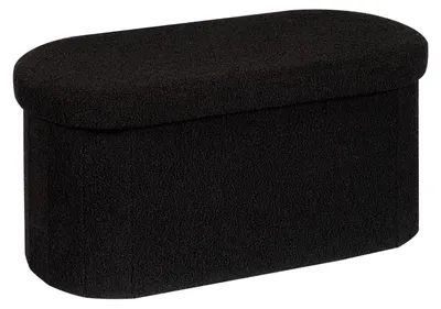 Image de Pouf de rangement avec siège rabattable, idéal pour le salon et la chambre
