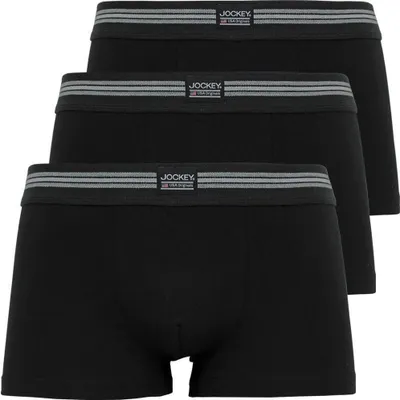 Produktbild von JOCKEY 3Pack Herren Boxer Shorts schwarz schwarz schwarz M