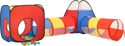 Produktbild von vidaXL Spielzelt mit 250 Bällen Mehrfarbig 190x264x90 cm