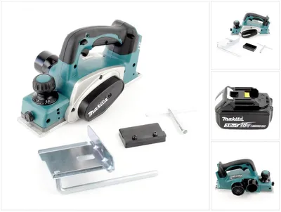Obrázek produktu pro Makita BKP 180 18V Li-ion akumulátorový hoblík + 1x Makita BL1830 B baterie