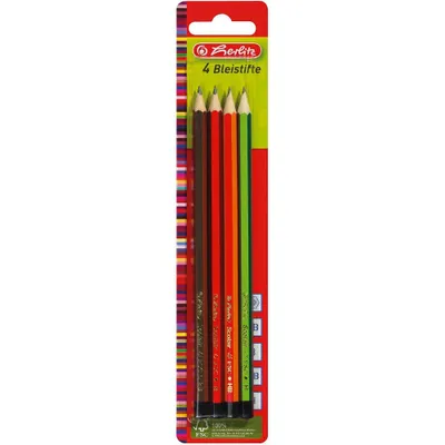 Immagine prodotto di Herlitz 8670051 Herlitz Bleistifte Holz lack H HB B 2BMine bruchsicher