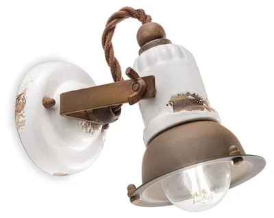 Obrázok produktu pre Nástenná lampa Ferroluce Loft, biela