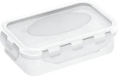 Produktbild von plast team Frischhaltedose Airtight 0,3 Liter transparent/weiß