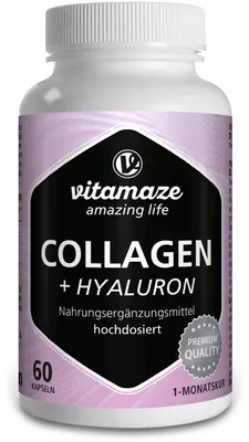 Immagine prodotto di Collagene 300 mg+Hyaluron 100 mg capsule ad alto dosaggio. 60 Cap