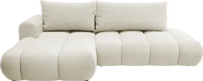 Produktbild von Selsey Ombo - Ecksofa mit Schlaffunktion, Chenille-Bezug in Creme, linksseitig
