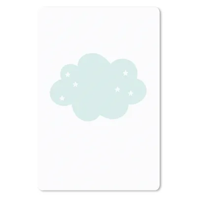Produktbild von MuchoWow® Mauspad Mousepad Wolke - Sterne - Pastell - Kinder - Baby 18x27 cm - Mousepads - Maus Mat - Pad - Mausunterlage