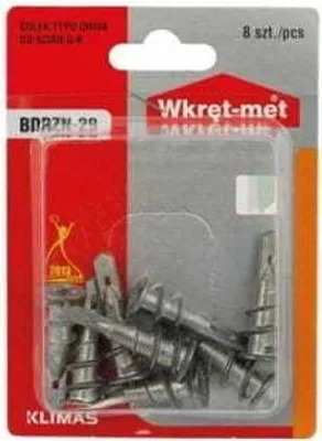 Obrázek produktu pro Kovová hmoždinka do sádrokartonu 8ks 4-4,5x30mm
