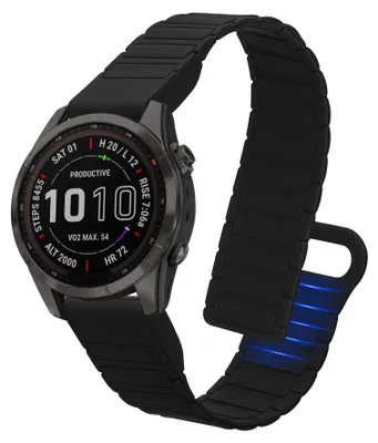 Produktbild von kwmobile Ersatzarmband kompatibel mit Garmin Fenix 8 43mm / Fenix 7S / 7S Pro / 7S Solor / Instinct 2S Armband - Fitnesstracker Silikon Band mit