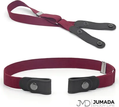 Produktbild von Jumada's – schnallenloser Gürtel rot – roter elastischer Gürtel