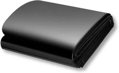 Productafbeelding van Zwarte HDPE-folie, 2 x 3 meter - Duurzame, waterdichte folie voor tuin, vijvers en groenteteelt