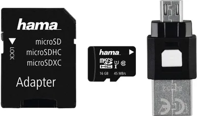 Produktbild von Hama 00123938, 16 GB, MicroSDHC, Klasse 10, UHS