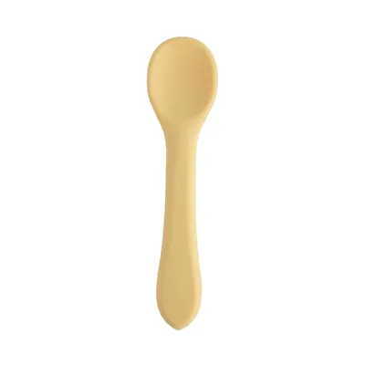 Produktbild von Silikon-Babylöffel für Kinder 14 cm gelb ORION 154209