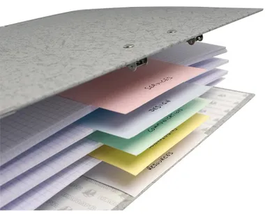 Image de Intercalaires 105x240mm assortis 100 pièces