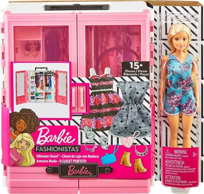 Image de Barbie Fashionistas Armoire avec poupée, Barbie Meubles, Barbie Accessoires