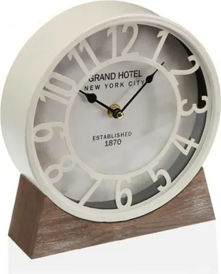 Produktbild von Uhr deTisch Versa Weiß Holz MDF (20 x 20 x 20 x 6 cm) (Ø 20 cm)