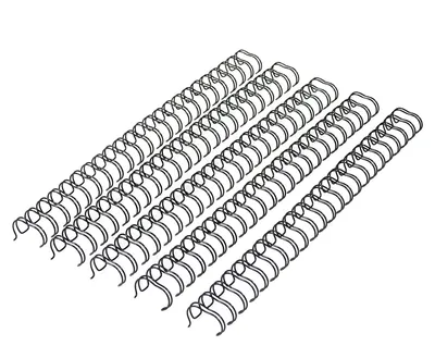 Zdjęcie produktu dla 23 spirale do oprawiania zeszytów, 50 arkuszy, odstęp między otworami 2:1, średnica 9,5 mm, format A4, kolor czarny, opakowanie 100 sztuk