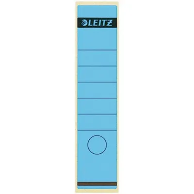 Produktbild von Leitz Ordneretikett 16400035 lang/breit Papier blau 10 St./Pack.