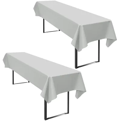 Obrázek produktu pro 2 kusy ubrusů do pivního stanu, rozměr 100 x 250 cm, šedá barva, polyester, voděodolné