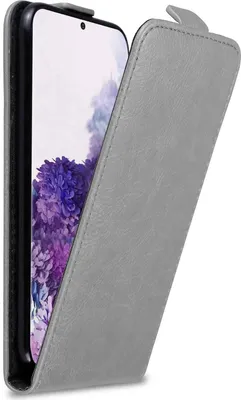 Produktbild von Cadorabo Hülle für Samsung Galaxy S20 Schutz Hülle in Grau Flip Etui Handyhülle Case Cover